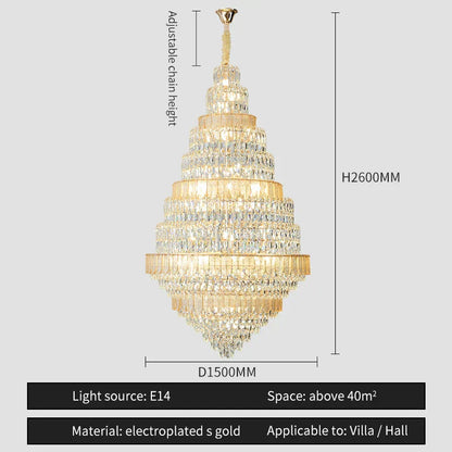 DecorBites™ Crystal Headlight Luxury Lighting for Villa, Hotel, and Restaurant