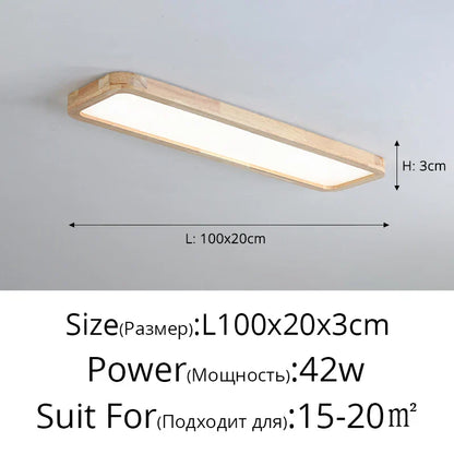 DecorBites™ LED Ceiling Lights: Modern Nordic Kitchen Study Living Room Dimmable Remote Control