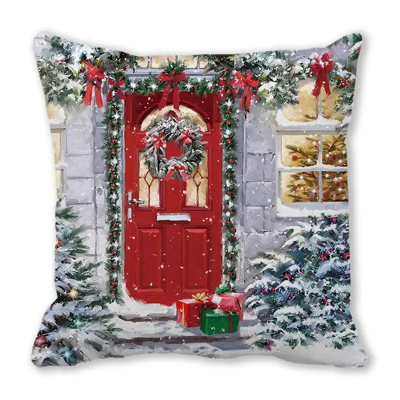 DecorBites™ Christmas Short Plush Pillowcase 45x45cm Home Decor