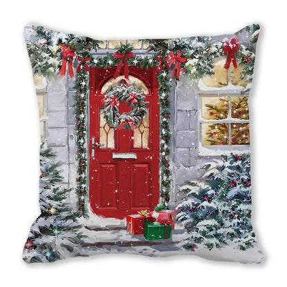 DecorBites™ Christmas Short Plush Pillowcase 45x45cm Home Decor