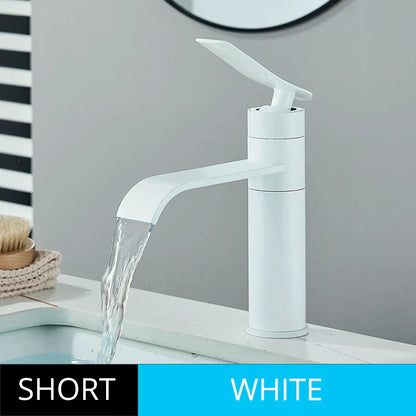 DecorBites™ Basin Faucet Mixer for Bathroom Vessel Washbasin Hot Cold Water Deck Mounted