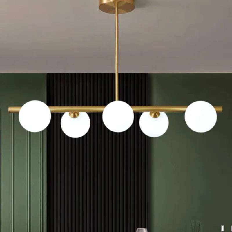 ™ Gold Glass Ball LED Pendant Light for Kitchen Dining Room Lighting