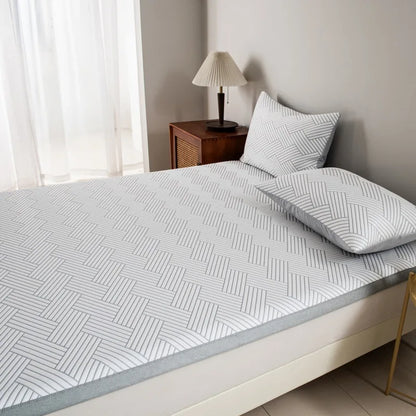 DecorBites™ Cooling Ice Bean Mesh Embroidered Maternal Child Grade Soft Mattress