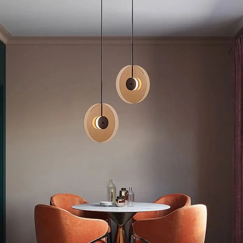 DecorBites™ Glass Art Chandelier: Nordic Minimalist LED Pendant Light for Home, Cafe, Bar