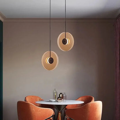 DecorBites™ Glass Art Chandelier: Nordic Minimalist LED Pendant Light for Home, Cafe, Bar