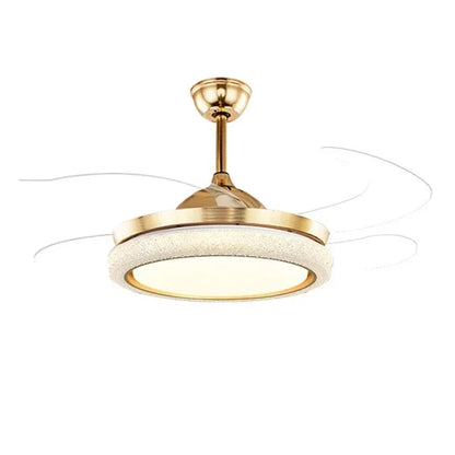 DecorBites™ 42" Invisible Ceiling Fan Light Remote Control LED Retractable Blades.