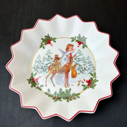DecorBites™ Christmas Dinnerware Set: Plates, Tray, Mugs, Bowls, and Dishes
