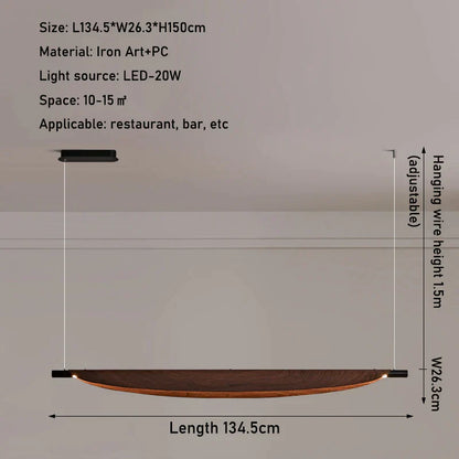 DecorBites™ LED Wabi Sabi Chandelier: Modern Japanese Dining Table Pendant Light for Home, Office, and Bar