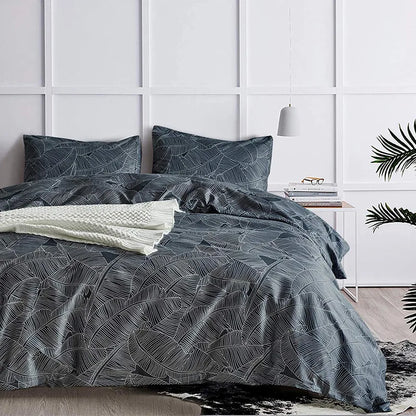 DecorBites™ Boho Chic Stripe Bedding Set with Pillowcase - Ultra-Soft Microfiber Quilt Cover