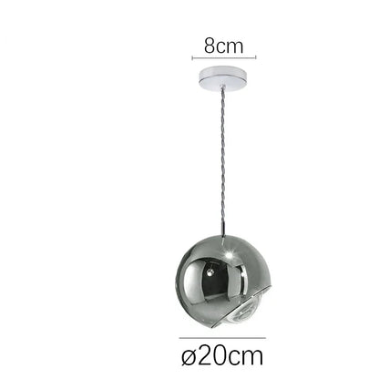 ™ Gold Chrome Ball Pendant LED Light for Kitchen, Bedroom, Dining Room