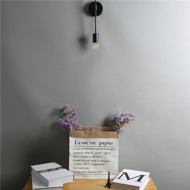 DecorBites™ LED Wall Lamp: Modern Two Arm E27 Bedroom Lighting for Bedside, Bathroom Mirror, Vanity.