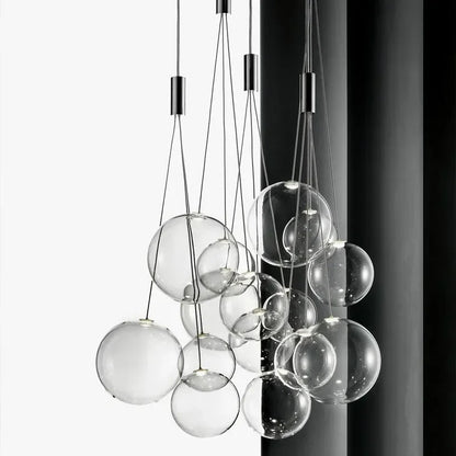 DecorBites™ Glass Ball LED Pendant Lamps: Stylish Lighting for Kitchen, Bedroom, Living & Dining Room