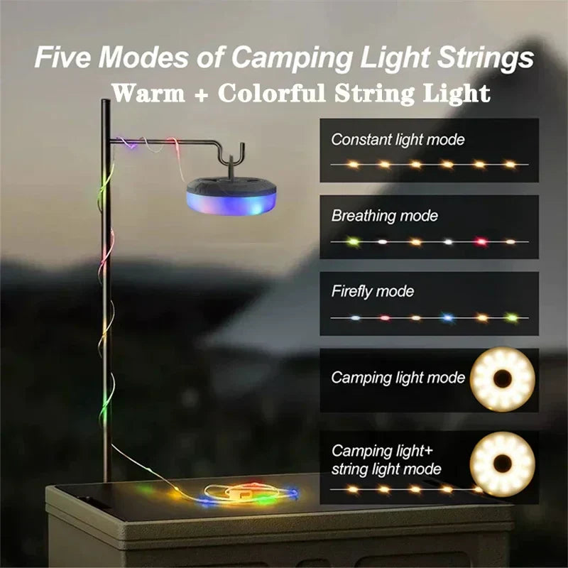 DecorBites™ Camping Light Strip 10M Waterproof Outdoor Garden Tent Room Decor LED Light