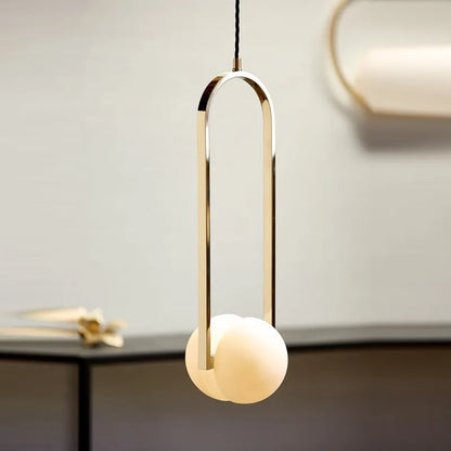 DecorBites™ Golden Chandelier LED Pendant Lights Iron Glass Decorative Lighting