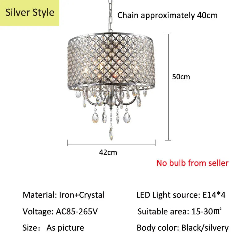DecorBites™ Crystal Ceiling Chandelier: Elegant Ceiling Light Fixtures for Home Décor
