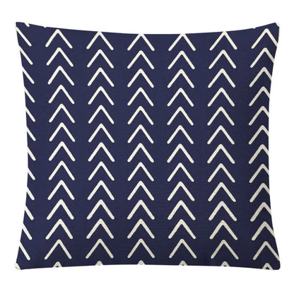 DecorBites™ Geometric Yellow Linen Pillow Cover for Modern Décor 45x45cm