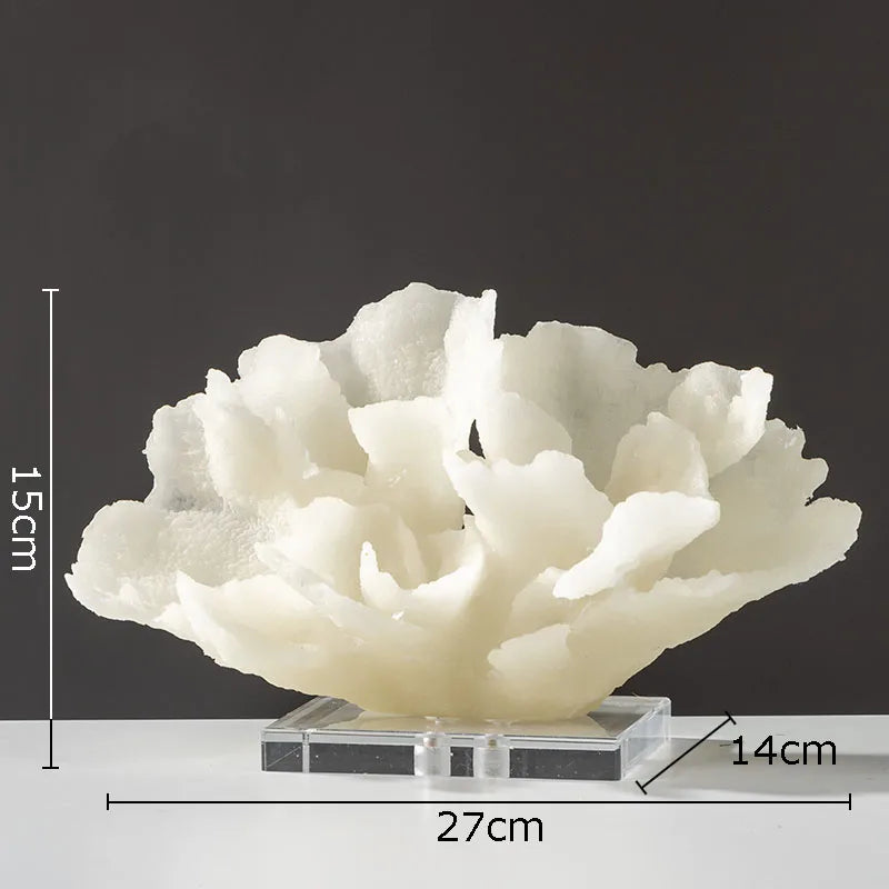 DecorBites™ Coral Resin Statue Desk Decoration Modern Home Decor Ornaments