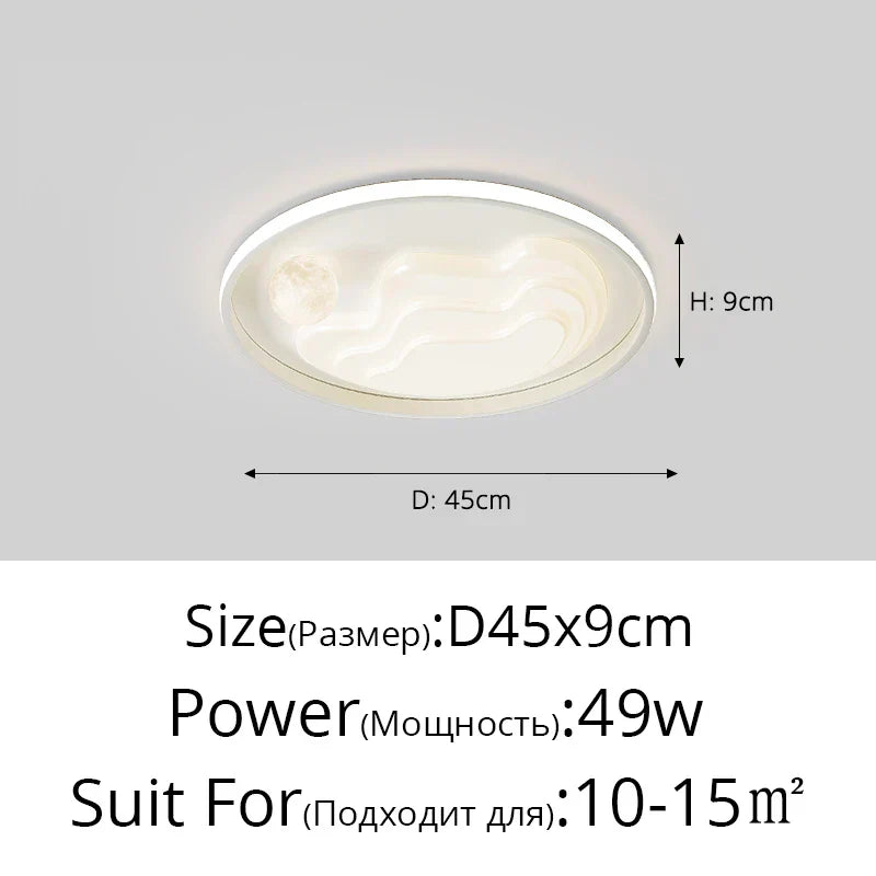 ™ LED Chandelier: Modern Lighting Fixture for Home Decor, White Lustre Lights