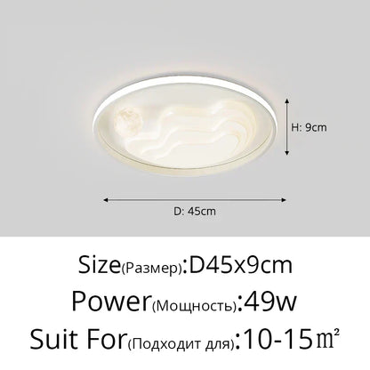 ™ LED Chandelier: Modern Lighting Fixture for Home Decor, White Lustre Lights