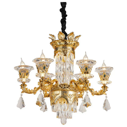 DecorBites™ Crystal Chandelier: Modern, Simple Luxury Lighting for Living Room, Restaurant, Home