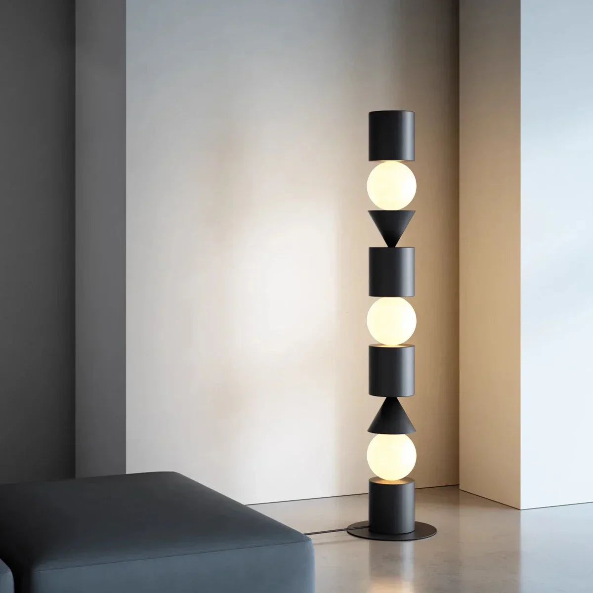 DecorBites™ Black LED Floor Lamp for Home Decorative Lighting