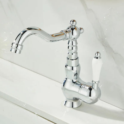 ™ Gold Basin Faucet Single Handle Bathroom Sink Tap Hot Cold Mixer Tap
