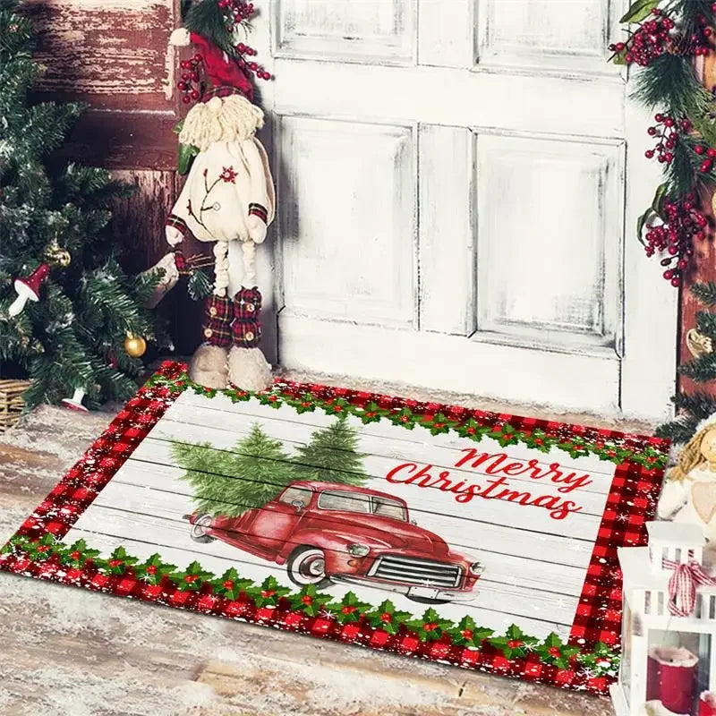 DecorBites™ Christmas Snowman Non-slip Floor Mat