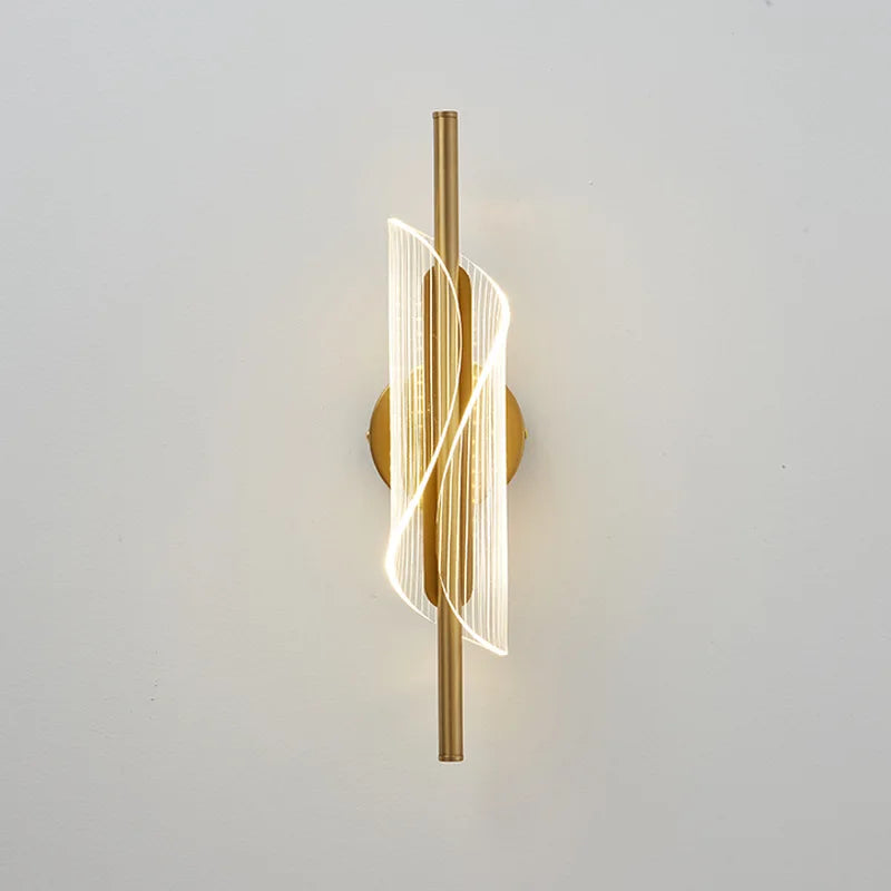 ™ Gold Black LED Wall Sconce Light for Bedroom Living room Aisle Corridor