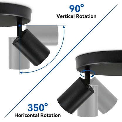 DecorBites™ GU10 LED Ceiling Light: Modern Adjustable Spotlights Chandelier for Dining Rooms