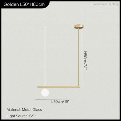 DecorBites™ LED Linear Hanging Lamp for Home Modern Minimalist Living Room Chandelier