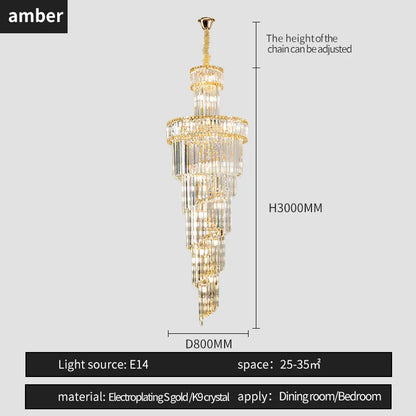 DecorBites™ Crystal Chandelier | French Simple Design for Dining Room, Living Room, and Master Bedroom