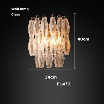 DecorBites™ Glass Art LED Chandelier for Living Room