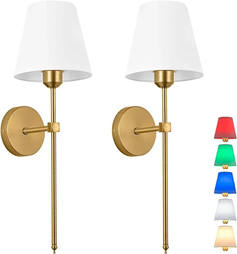 ™ Industrial Retro Fabric Wall Lamp for Bedroom, Bathroom, Living Room Lighting