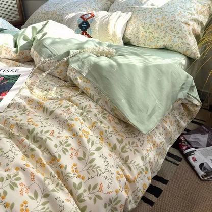 DecorBites™ Boho Cotton Printed Bedding Set | Super Soft Bed Sets for Single Double Size
