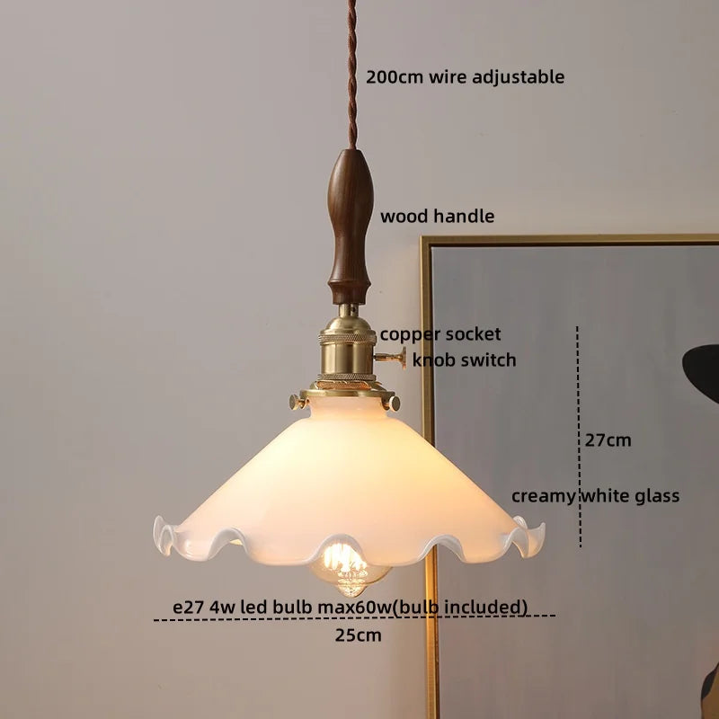 DecorBites™ Ceramic LED Pendant Light Nordic Modern Hanging Lamp for Home Decor