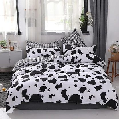 DecorBites™ Boho Chic Stripe Bedding Set with Pillowcase - Ultra-Soft Microfiber Quilt Cover