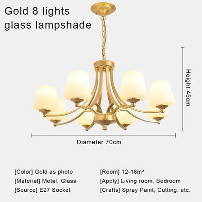 DecorBites™ Crystal Chandelier Ceiling Lights for Modern Living Spaces