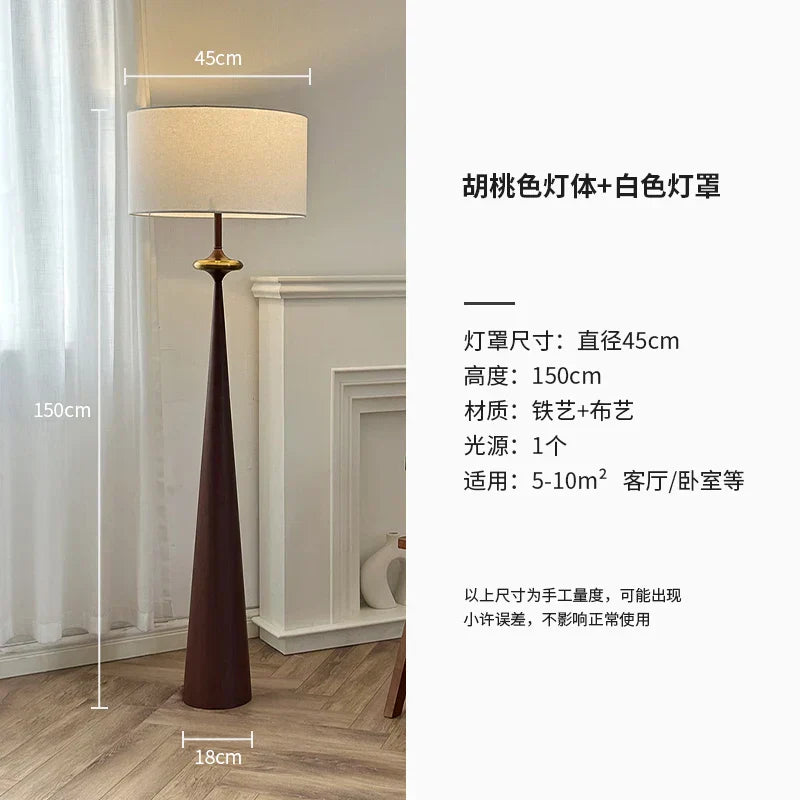 DecorBites™ LED Iron Art Floor Lamp | Wabi-sabi Minimalist Design for Living Room, Bedroom