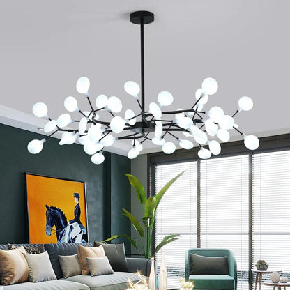 DecorBites™ LED Firefly Chandelier: Modern Nordic Ceiling Lights for Luxury Home Decor