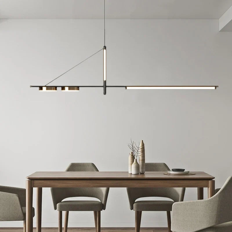 DecorBites™ Black Chandelier Pendant Lights for Living Room Dining Kitchen Tables, Modern Luminaires