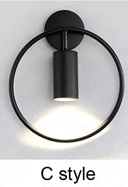 DecorBites™ Brass Ring LED Wall Light for Home Decor and Ambiance
