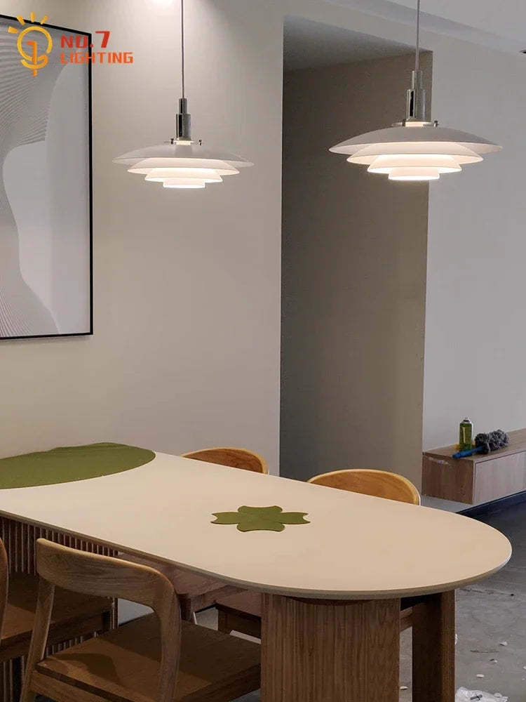 DecorBites™ Bauhaus Flying Saucer Pendant Light LED E27 Black/White Office Restaurant Bar