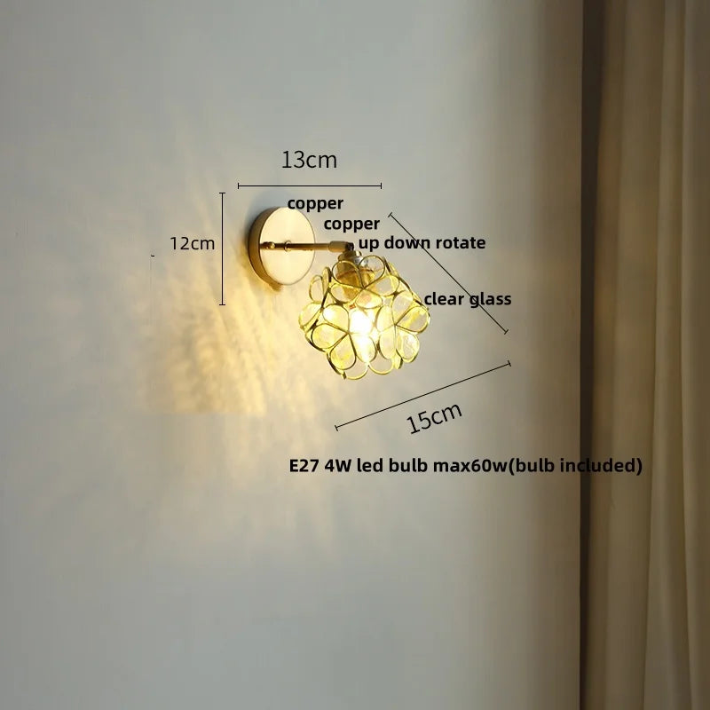 DecorBites™ Copper Wall Light with Pull Chain Switch, Modern Nordic Design