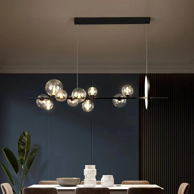 DecorBites™ Clear Glass Bubble Chandelier LED Hanglamp G9 Loft Deco Lighting