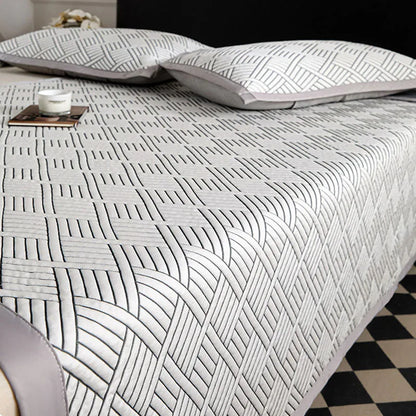 DecorBites™ Cooling Ice Bean Mesh Embroidered Maternal Child Grade Soft Mattress