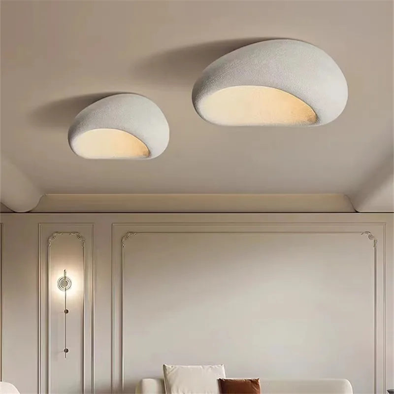 ™ Khmara E27 Ceiling Light: Nordic Wabi Sabi Art for Home Living Room Décor