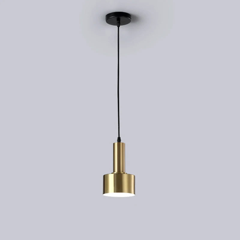DecorBites™ Gold E27 LED Pendant Light Nordic Chandelier for Indoor Living Room & Bedroom