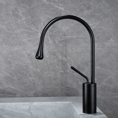 DecorBites™ Antique Brass Bathroom Basin Faucet Hot Cold Black Sink Mixer Kitchen Water Crane