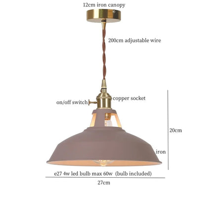 DecorBites™ Blue Iron Art LED Pendant Light, Nordic Modern Style for Home and Commercial Spaces