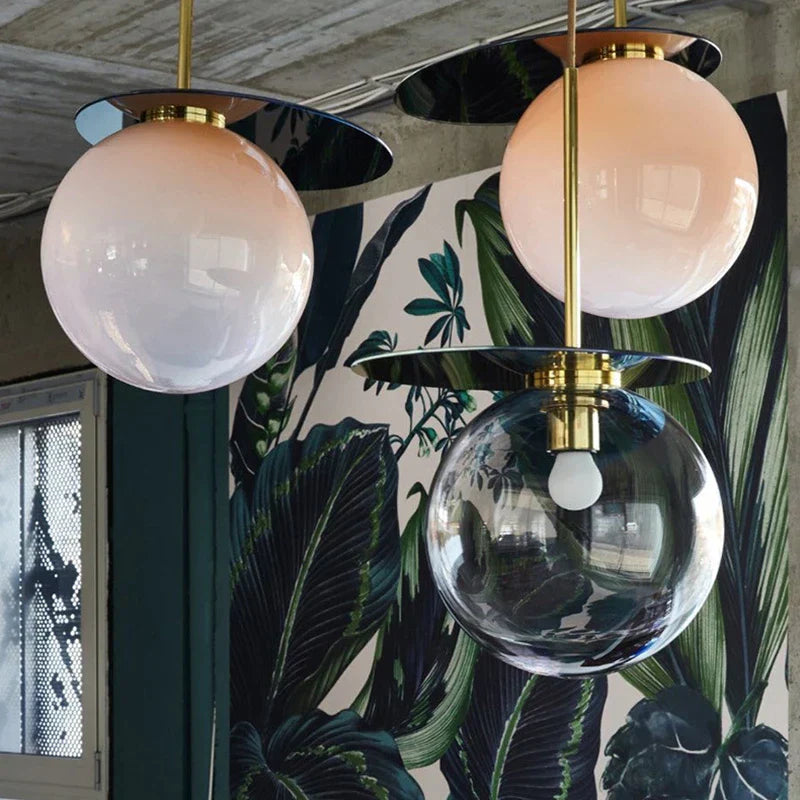DecorBites™ Colorful Glass Metal Dinning Pendant Lamp